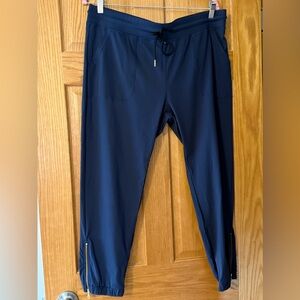 Zyia Navy peak zipper jogger (short 24”). Size XXL, New without tags